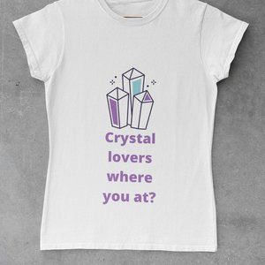 Crystal Lovers Where You At Witch Tee